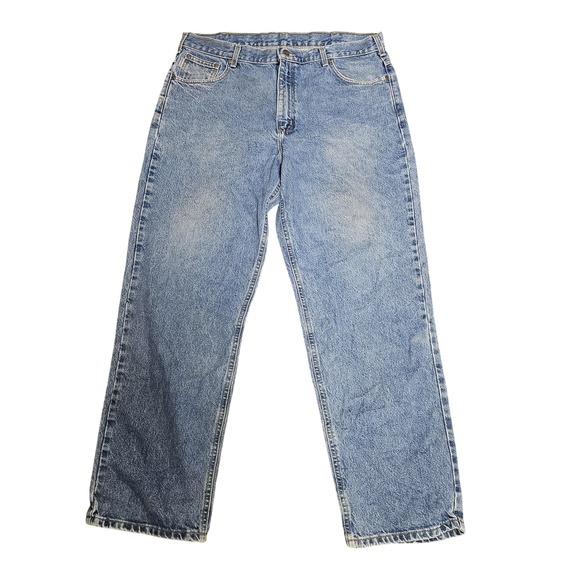 Carhartt Other - Carhartt Carpenter Jeans Mens 36x31 Blue Denim Hammer Loop Workwear Utility